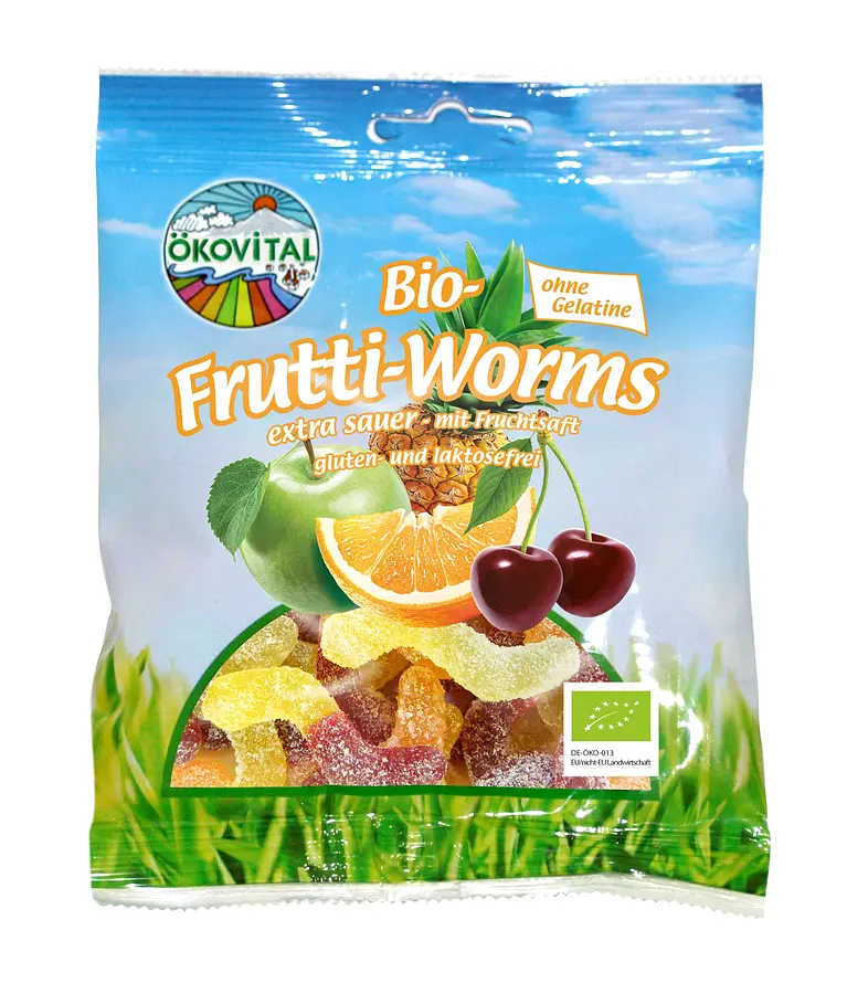 Fruchtgummi Frutti Worms Bio