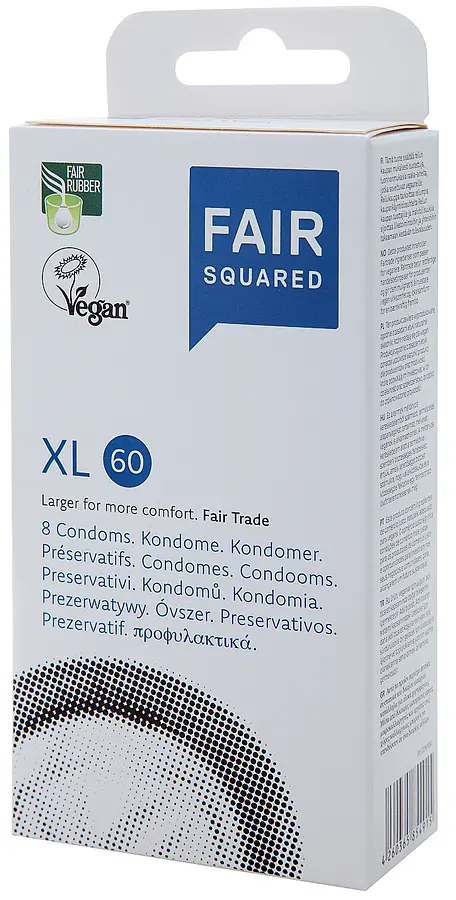 Fair Squared Condoms XL 8 Pcs