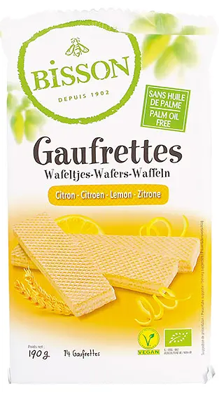 Gaufrettes Citron Bio