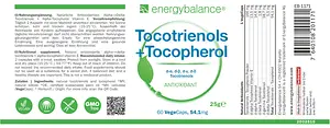 Vitamin E - Tocotrienols alpha - gamma + Tocopherol Kapseln, 60 piece