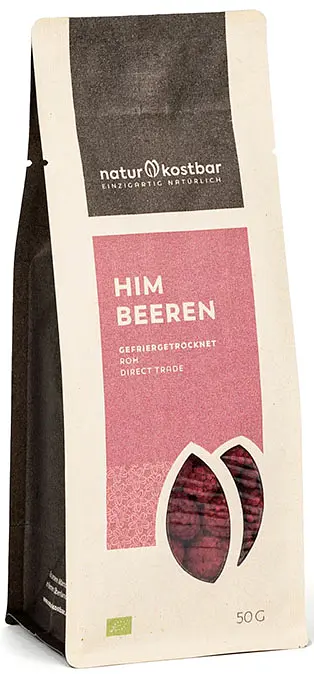 Framboises lyophilisées de qualité Crudité Bio