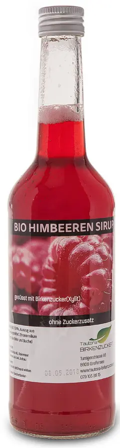 Xylit Sirup Bio Himbeeren ohne Zucker gesüsst