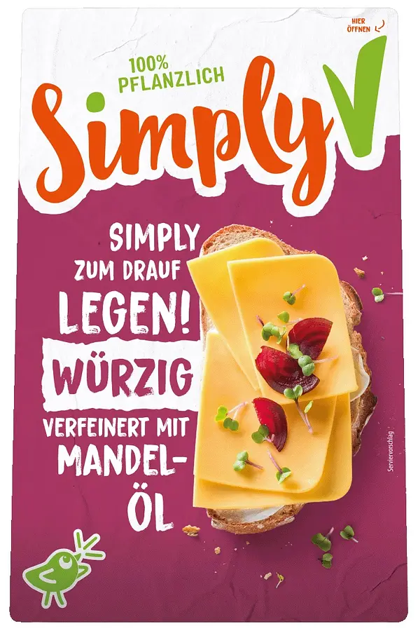 Simply V Alternative aux Fromage en tranches GOÛT INTENSE