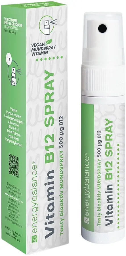 Vitamin B12 Methylcobalamin Vegan 500µg Spray
