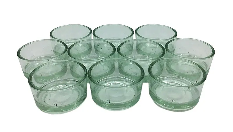 Candles Tea Light Holder made from Glas, 10pcs