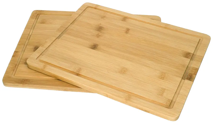 Bamboo Kitchen Aid Wood Cutting Board Set of 2 Boards, 27.5 x 32.5 x 1.5 cm