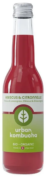 Kombucha Urban Lemongrass and Hibiscus Organic