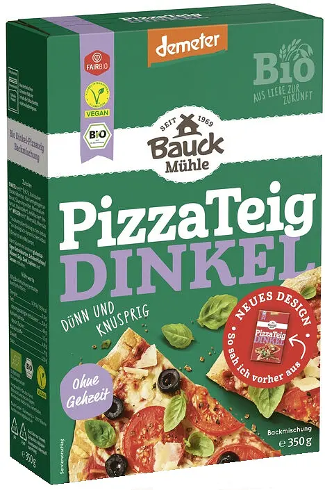 Backmischung Pizzateig Dinkel Demeter
