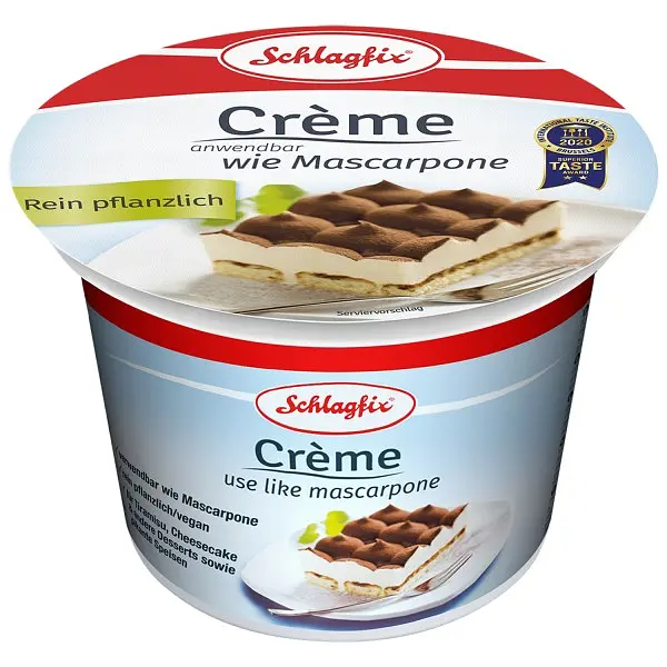 Schlagfix Crème Vegane Alternative zu Mascarpone