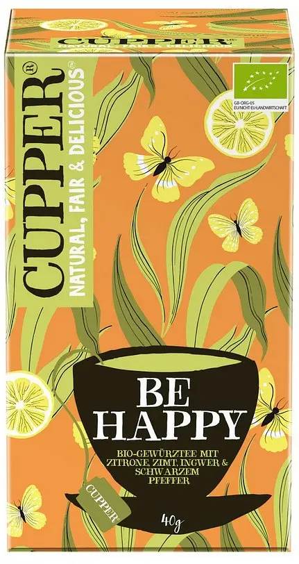 Tea Infusion Be Happy Fairtrade Organic, 20 Bags
