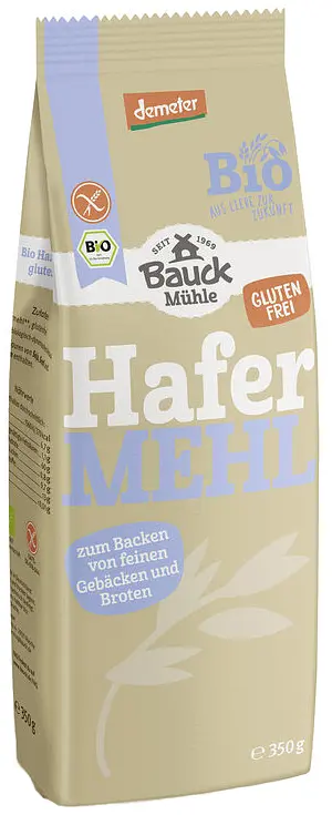 Mehl Hafermehl Vollkorn glutenfrei Demeter