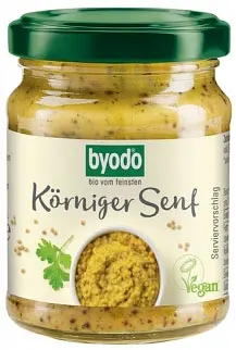 Senf Körniger Senf im Glas Bio