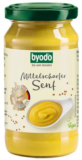 Senf Mittelscharfer Senf im Glas Bio