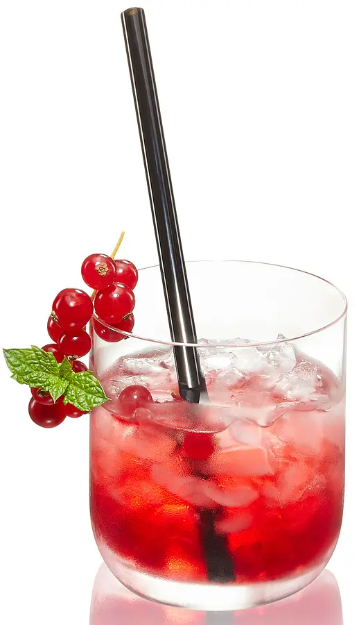 Glas-Trinkhalm gerade Future Schwarz 4-er Set inkl. Reinigungsbürste