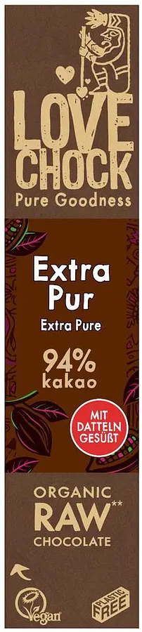 Lovechock Chocolat Extra Pure 94% RAW Bio