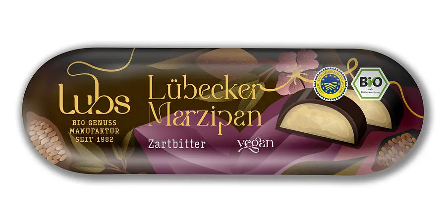 Lübecker Marzipan mit Schokolade Bio