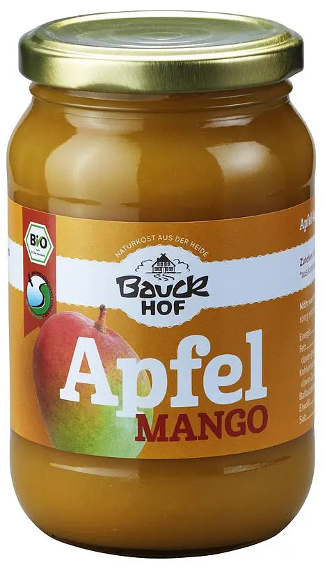 Purée de pommes mangue  Sans sucre ajouté Bio