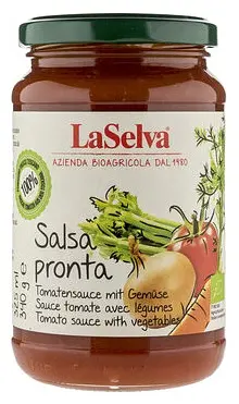 Tomato Sauce Salsa Pronta with fresh Veggies Organic
