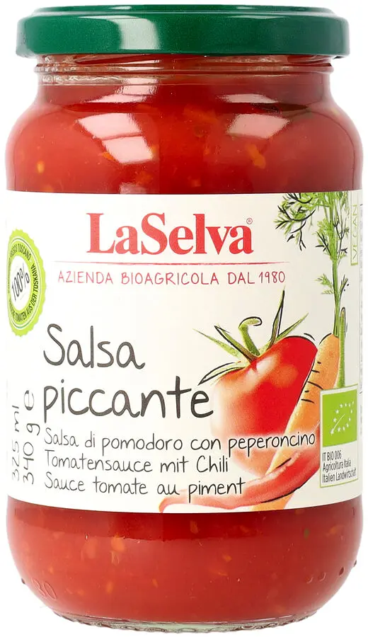Tomato Sauce Salsa Piccante with Chili Organic