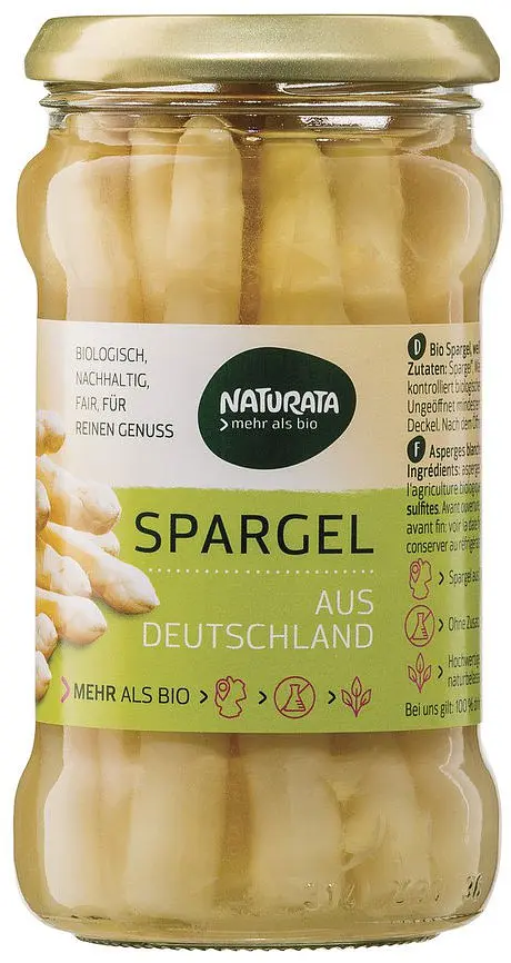 Spargel Weiss im Glas Bio