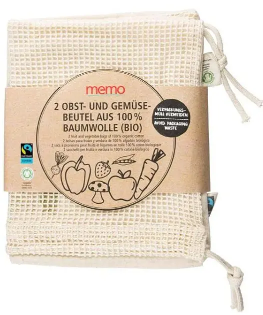 Bags for fruits and veggies #noplastic Organic, 2pcs