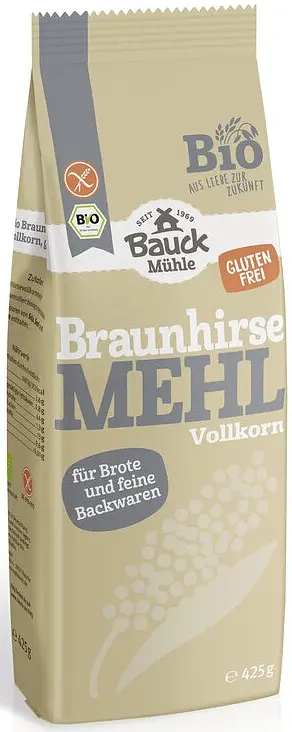 Mehl Braunhirsemehl glutenfrei Bio