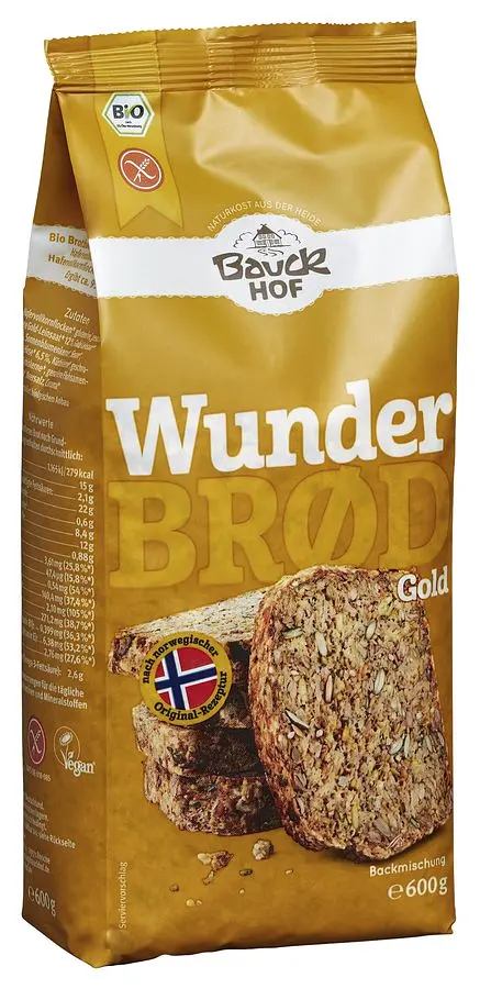 Backmischung Wunderbrød GOLD glutenfrei Bio
