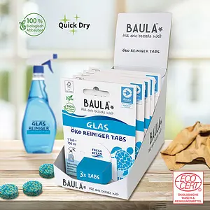 Nettoyant pour vitres Biobaula #sansplastique, 3 pièce