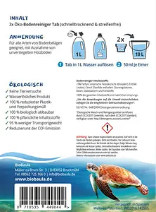 Floor Cleaner Biobaula #plasticfree, 3 piece