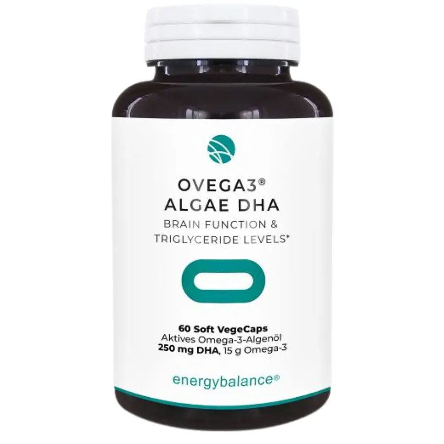 Ovega3® Vitamine, Algenöl DHA & EPA 250mg + B12, D3, K2 Kapseln