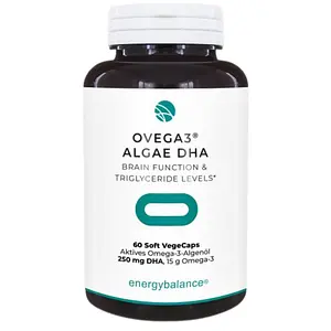 Ovega3® Vitamine, algae oil DHA & EPA 250mg + B12, D3, K2 Kapseln, 60 piece