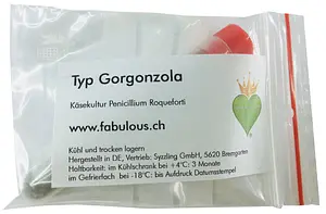 Culture de fromage Penicillium Roqueforti, Typ GORGONZOLA Vegan, 1 pièce