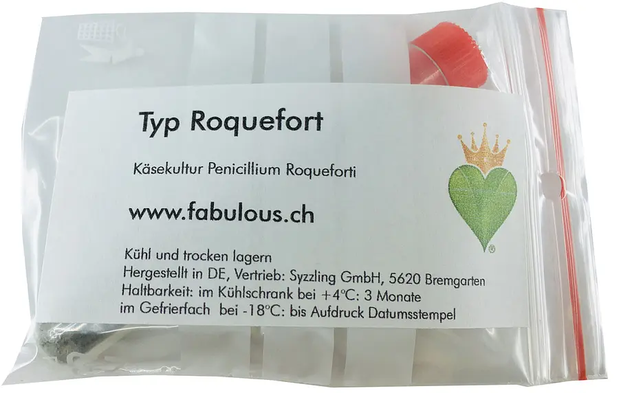 Cheese Starter Culture Penicillium Roqueforti, Type ROQUEFORT Vegan