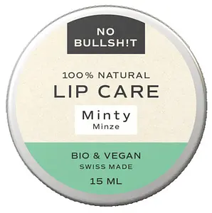 Lippenbalsam Lip Care Minty No Bullsh!t #plastikfrei, 15 ml