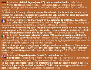 Dinki Spelt Mince Vegan Marinated Organic, 200 g