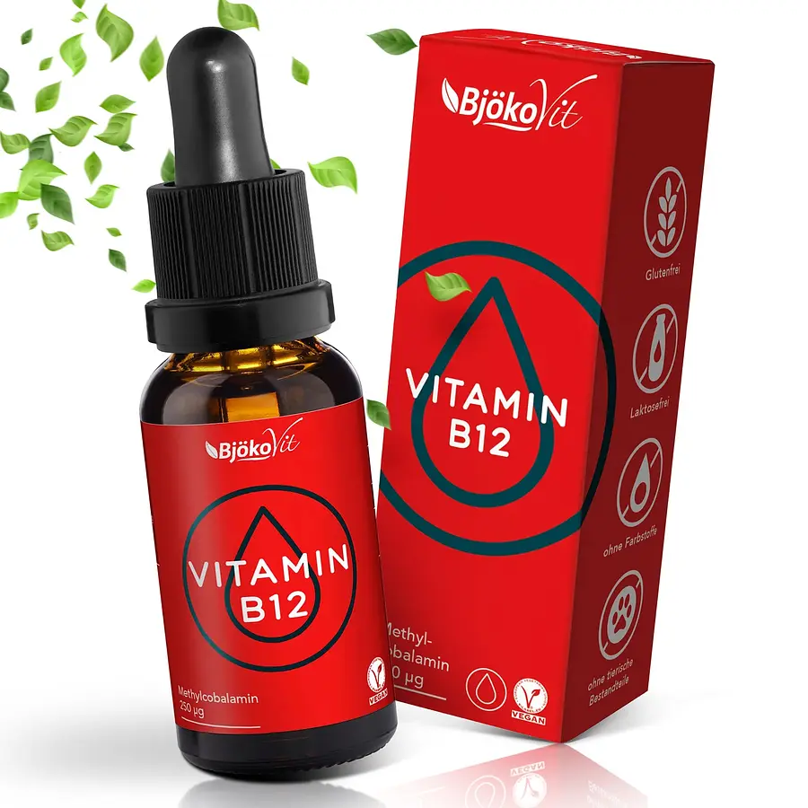 Vitamin B12 Methylcobalamin 600 Drops Vegan 250µg