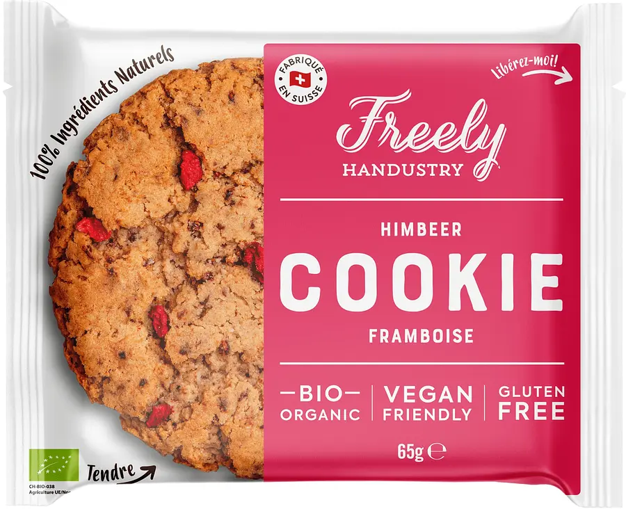 Freely Vegan Cookie Raspberry Gluten Free Organic