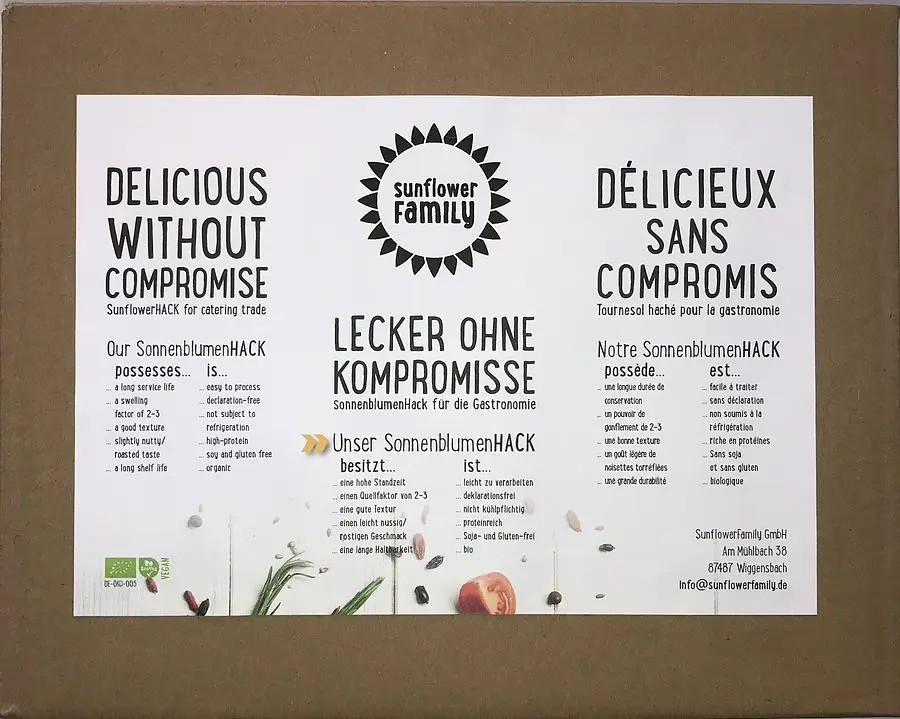 Sunflower Mince Basic Bulk Buy Organic