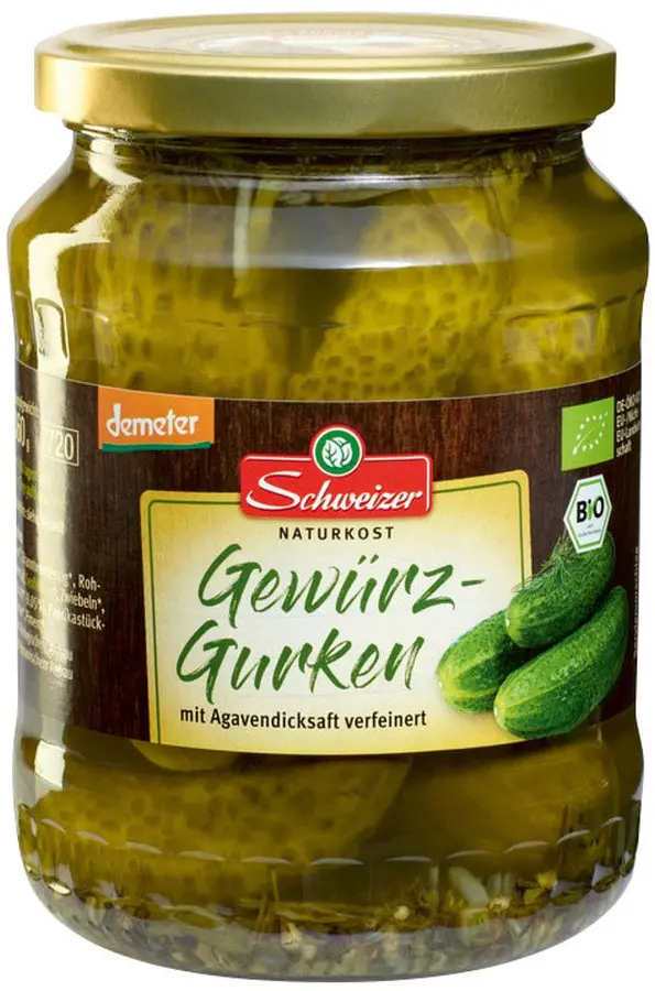 Gewürz-Gurken Glas Demeter