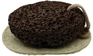 Lava Bimsstein mit Luffa Ablage #plastikfrei, 1 Stück