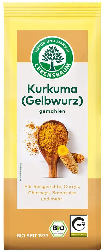 Kurkuma gemahlen Bio