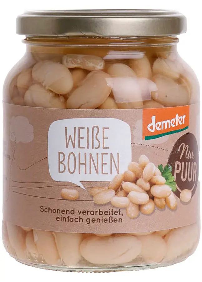 White Beans Glas Jar Demeter