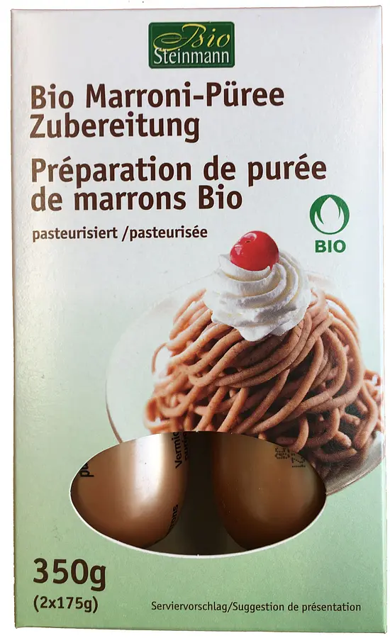 Vermicelles Préparation de purée de marrons Bio