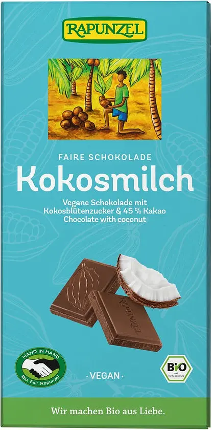 Tafel Rapunzel Kokosmilch Vegane Schokolade Bio