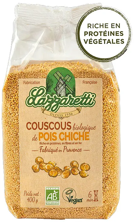 Lazzaretti Couscous Pois chiches Bio