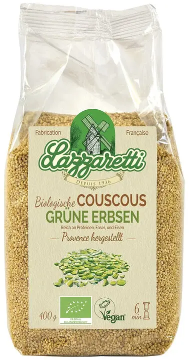 Lazzaretti Couscous Pois cassés Bio