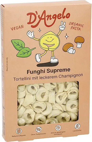 D'Angelo Tortellini filled Mushrooms Organic