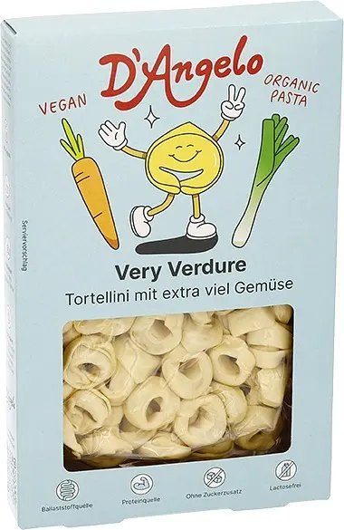 D'Angelo Tortellini filled Vegetables Organic