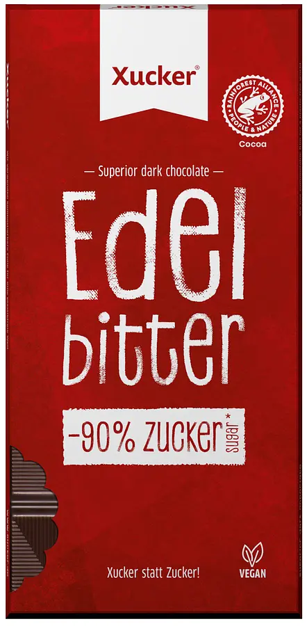 Xylit Edelbitter Schokolade Ohne Zuckerzusatz 75% Kakao