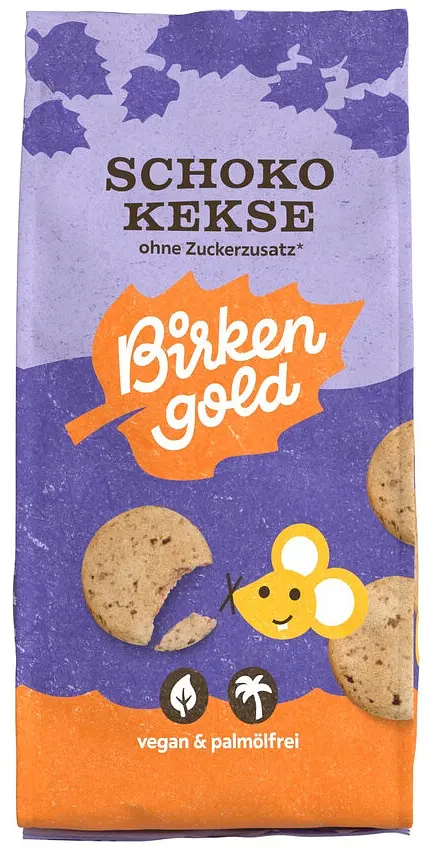 Cookies Birkengold Chocolate Biscuits with no added Sugar